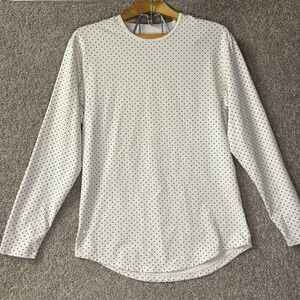 BYLT LUX Men's M‎ Polka Dot Premium Basics Long Sleeve Performance Shirt